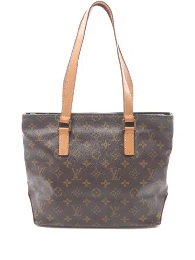Pre-owned Louis Vuitton 2002 Cabas Piano Handbag In Brown