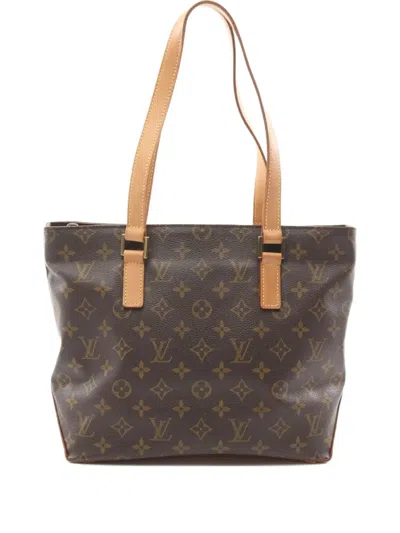 Pre-owned Louis Vuitton 2002 Cabas Piano Tote Bag In Brown