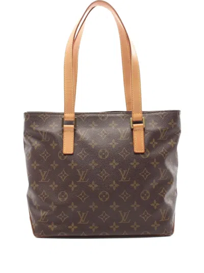 Pre-owned Louis Vuitton 2002 Cabas Piano Tote Bag In Brown