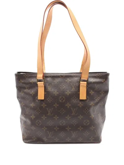 Pre-owned Louis Vuitton 2002 Cabas Piano Tote Bag In Brown