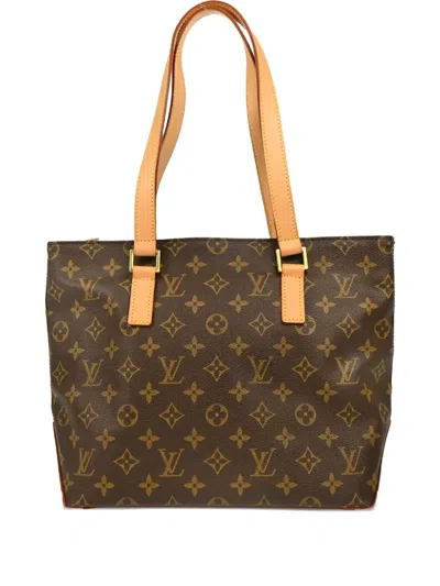 Pre-owned Louis Vuitton 2002 Cabas Piano Tote Bag In Brown