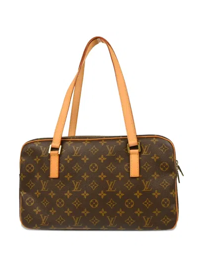 Pre-owned Louis Vuitton 2002 Cite Gm Handbag In Brown