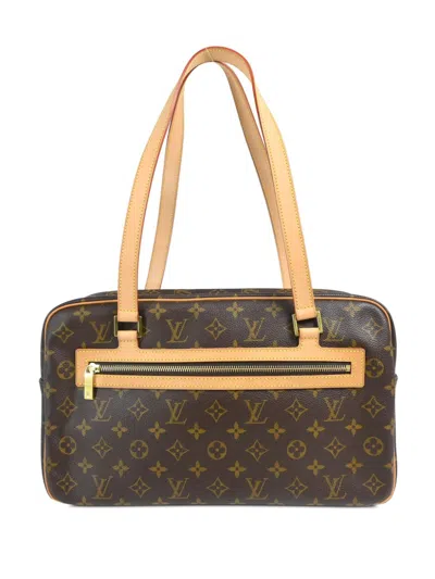 Pre-owned Louis Vuitton 2002 Cite Gm Tote Bag In Brown