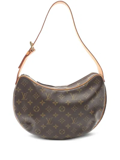 Pre-owned Louis Vuitton 2002 Croissant Mm Shoulder Bag In Brown
