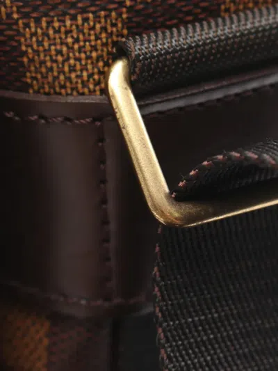 Pre-owned Louis Vuitton 2002 Damier Ebene Broadway Satchel In Brown