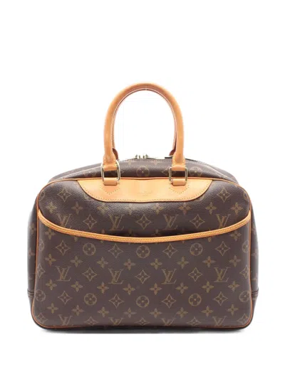 Pre-owned Louis Vuitton 2002 Deauville Handbag In Brown