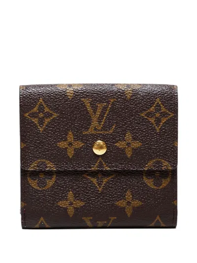 Pre-owned Louis Vuitton 2002 Elise Wallet In Brown
