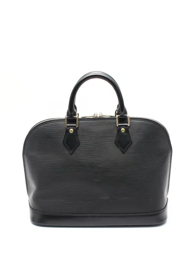Pre-owned Louis Vuitton 2002 Epi Alma Pm Handbag In Black