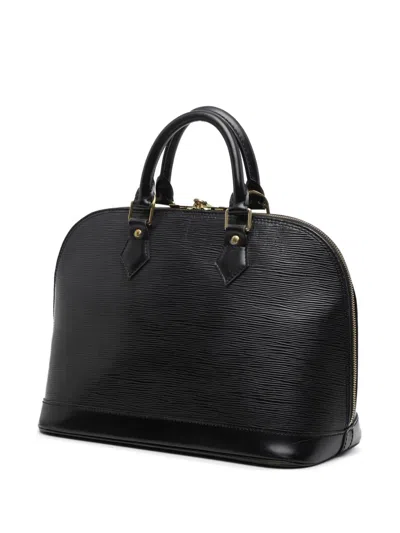 Pre-owned Louis Vuitton 2002 Epi Alma Pm Handbag In Black