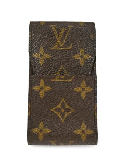 Pre-owned Louis Vuitton 2002 Etui Cigarette Case In Brown
