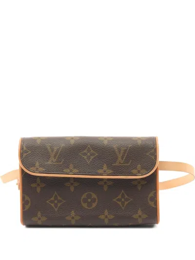 Pre-owned Louis Vuitton 2002 Florentine Belt Bag In Brown