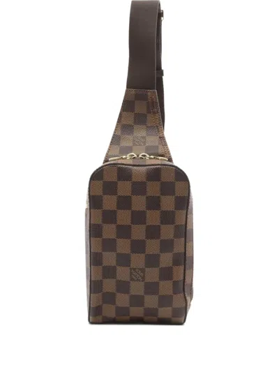 Pre-owned Louis Vuitton 2002 Geronimos Cross Body Bag In Brown