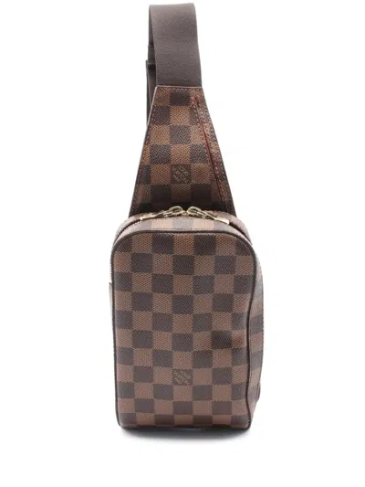 Pre-owned Louis Vuitton 2002 Geronimos Cross Body Bag In Brown