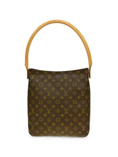 Pre-owned Louis Vuitton 2002 Gm Looping Shoulder Bag In Brown