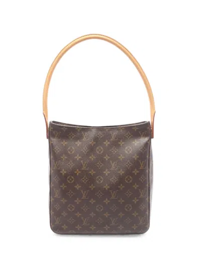 Pre-owned Louis Vuitton 2002 Gm Looping Shoulder Bag In Brown