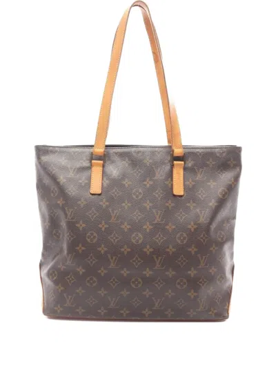 Pre-owned Louis Vuitton 2002 Kabamezo Monogram Tote Bag In Brown