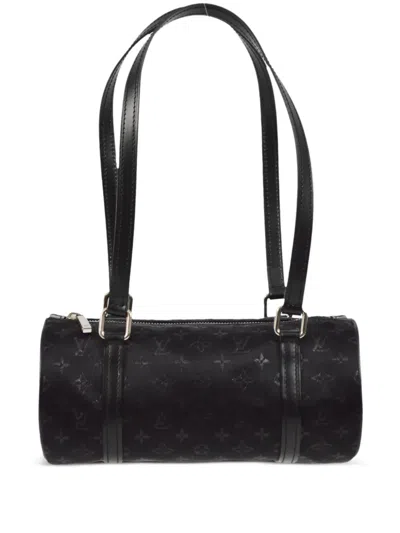 Pre-owned Louis Vuitton 2002 Little Papillon Handbag In Black