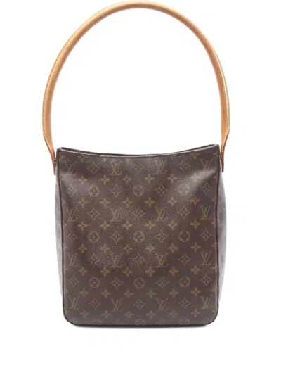 Pre-owned Louis Vuitton 2002 Looping Gm Shoulder Bag In Brown