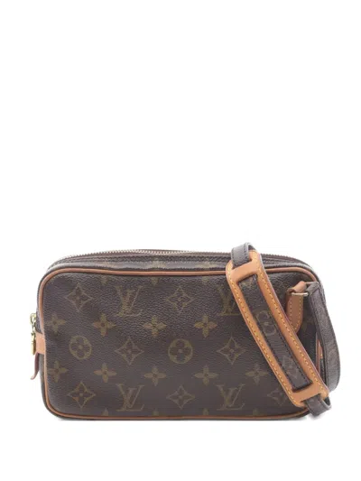 Pre-owned Louis Vuitton 2002 Marly Bandouliere Shoulder Bag In Brown