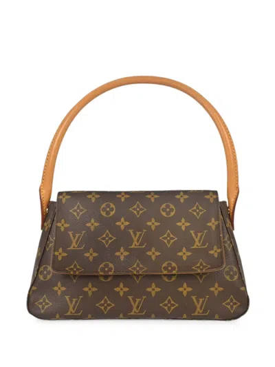 Louis Vuitton 2002 Mini Looping Handbag In Brown