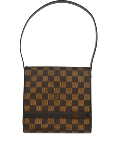 Pre-owned Louis Vuitton 2002 Mini Tribeca Handbag In Brown