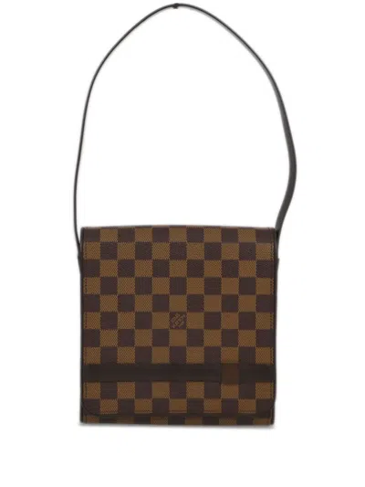 Pre-owned Louis Vuitton 2002 Mini Tribeca Handbag In Brown