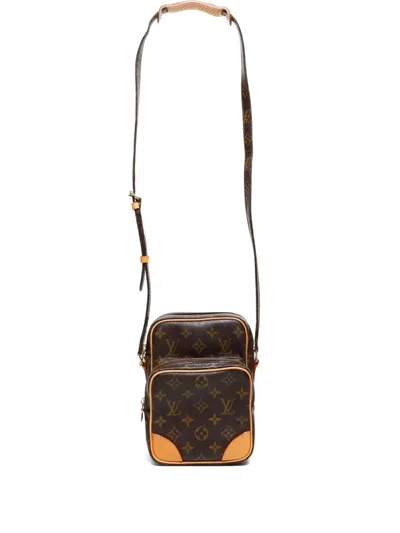 Pre-owned Louis Vuitton 2002 Monogram Amazone Shoulder Bag In Brown