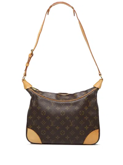 Pre-owned Louis Vuitton 2002 Monogram Boulogne 30 Shoulder Bag In Brown
