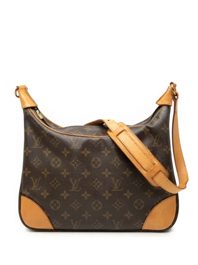 Pre-owned Louis Vuitton 2002 Monogram Boulogne 30 Shoulder Bag In Brown