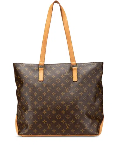 Pre-owned Louis Vuitton 2002 Monogram Cabas Mezzo Tote Bag