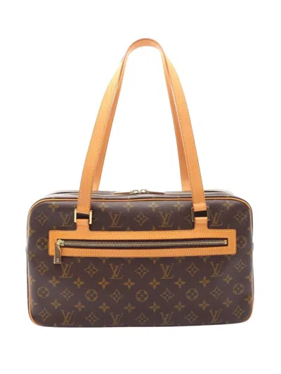 Pre-owned Louis Vuitton 2002 Monogram Cite Gm Shoulder Bag In Brown