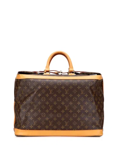 Pre-owned Louis Vuitton 2002 Monogram Cruiser 45 Travel Bag In Brown