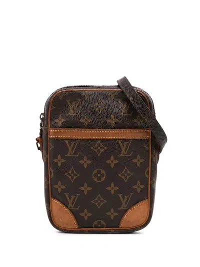 Pre-owned Louis Vuitton 2002 Monogram Danube Crossbody Bag In Brown