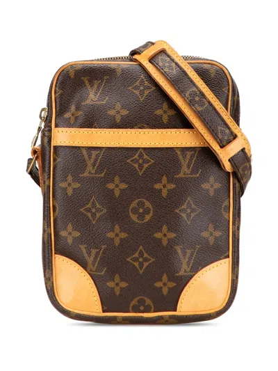 Pre-owned Louis Vuitton 2002 Monogram Danube Crossbody Bag In Brown