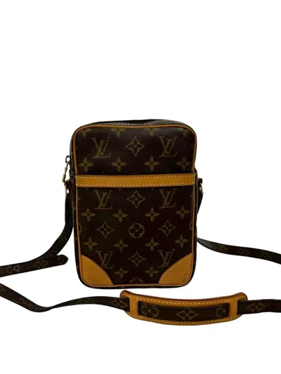 Pre-owned Louis Vuitton 2002 Monogram Danube Crossbody Bag In Brown