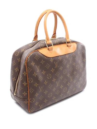 Pre-owned Louis Vuitton 2002 Monogram Deauville Handbag In Brown