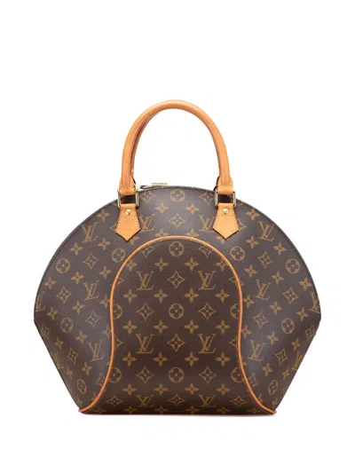 Pre-owned Louis Vuitton 2002 Monogram Ellipse Mm Handbag In Brown