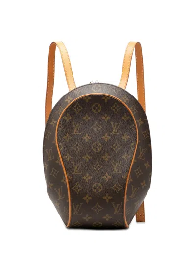 Pre-owned Louis Vuitton 2002 Monogram Ellipse Sac A Dos Backpack In Brown
