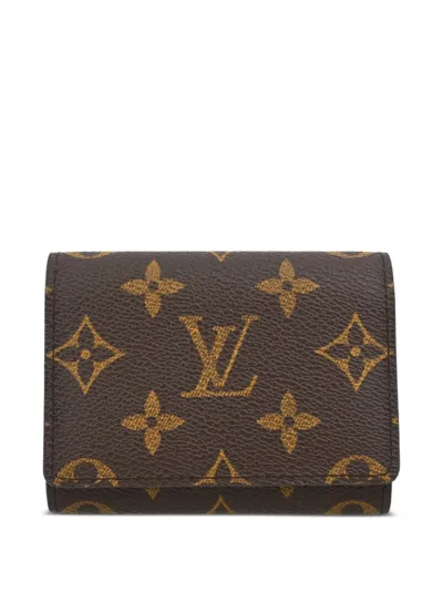 Pre-owned Louis Vuitton 2002 Monogram Enveloppe Carte De Visite Card Case