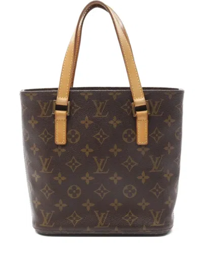 Pre-owned Louis Vuitton 2002 Monogram Leather Handbag In Brown