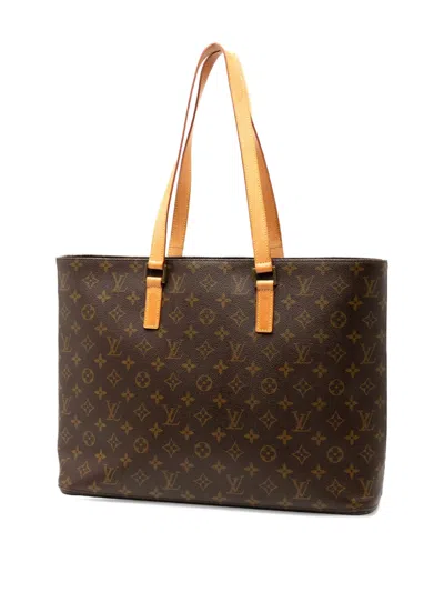 Pre-owned Louis Vuitton 2002 Monogram Luco Tote Bag In Brown