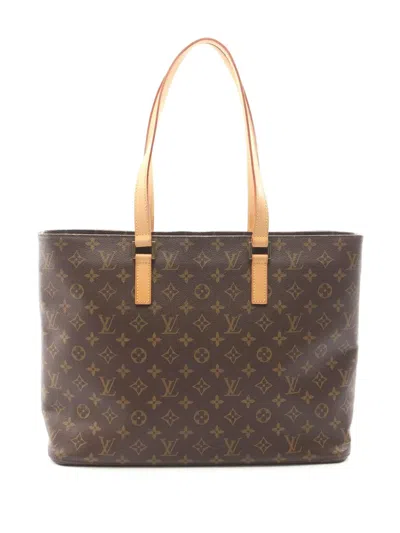 Pre-owned Louis Vuitton 2002 Monogram Luco Tote Bag In Brown