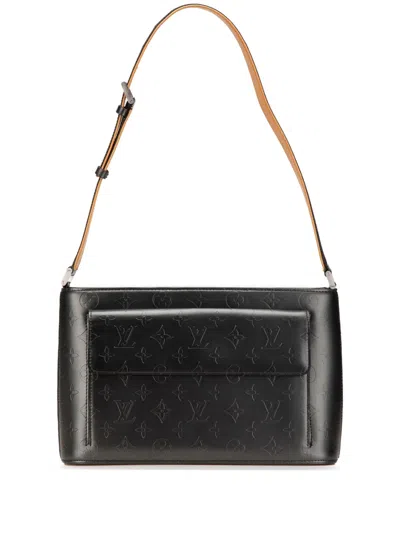 Pre-owned Louis Vuitton 2002 Monogram Mat Alston Shoulder Bag In Gray