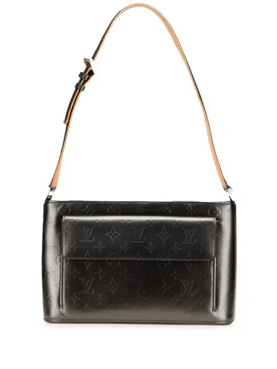Pre-owned Louis Vuitton 2002 Monogram Mat Alston Shoulder Bag In Gray