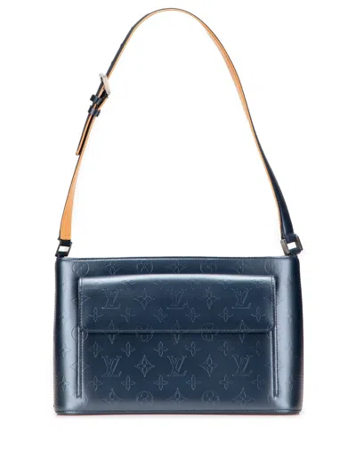 Pre-owned Louis Vuitton 2002 Monogram Mat Alston Shoulder Bag In Gray
