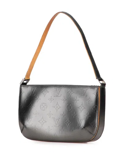 Pre-owned Louis Vuitton 2002 Monogram Mat Fowler Shoulder Bag In Gray