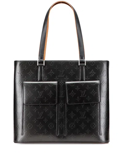 Pre-owned Louis Vuitton 2002 Monogram Mat Wilwood Tote Bag In Gray