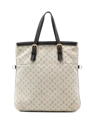 Pre-owned Louis Vuitton 2002 Monogram Mini Lin Francoise Satchel In Neutral