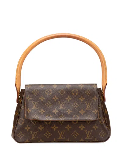 Pre-owned Louis Vuitton 2002 Monogram Mini Looping Shoulder Bag