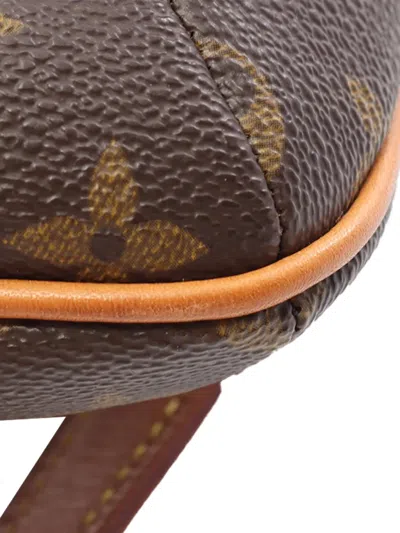 Pre-owned Louis Vuitton 2002 Monogram Musette Tango Short Strap Shoulder Bag In Brown